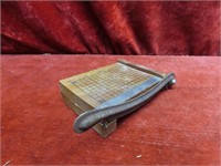 Small vintage paper cutter.