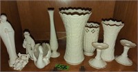 Lenox Vases Swan, Nativity Pieces Etc