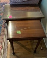 Duckloe Cherry Nesting Tables. Largest Is 25x17x23