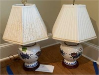 Franklin Mint Decorator Table Lamps. 1991 The
