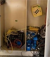 Extension Cords, Electrical Boxes, Pump Inside
