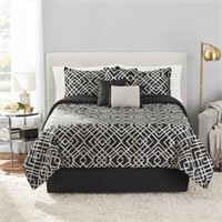 Mainstays Woven 7 Piece Comforter Sets  Full/Queen