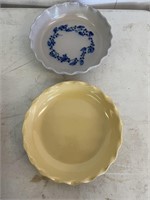Two pie plates