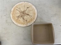 The Pampered Chef square stone dish, Pizza stone