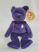 Beanie Baby Princess Bear with Hang Tag