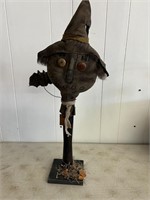Witch decoration with bat