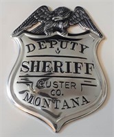 .925 Silver sheriff badge.