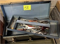 metal tool box & contents