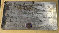 1963 American legion sterling silver lifetime