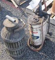 Vintage Gas Can & Oil Can