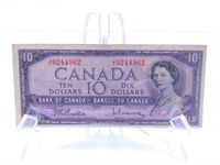 Monnaie 10$ papier série 1954