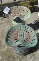 (2) Tractor Seat Milk Can Stools