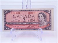 Monnaie Canada 2$ papier série 1954 BC-38d EF