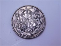 Monnaie Canada 50c 1947 92.5% argent