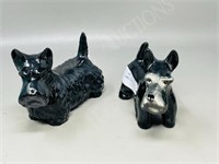 2 ceramic dog figures 1 marked Beswick