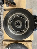 MOTORCYCLE WHEEL AND TIRE