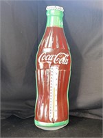 VINTAGE COCA COLA BOTTLE ADVERTISING THERMOMETER