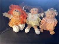 (3) ASSORTED VINTAGE CABBAGE PATCH TOY DOLLS