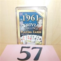 1961 TRIVIA PLAYING CARDS