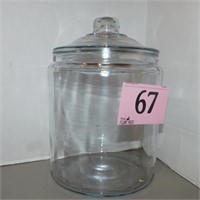 LARGE GLASS CANISTER