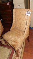 UPHOLSTERED CHAIR (NEEDS CLEANING OR RECOVERING)