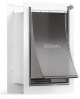 Baboni Pet Door for Wall, Steel Frame and Tunnel