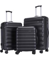 GinzaTravel Anti-scratch ABS Luggage 3 Piece Sets