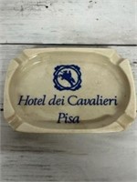 Vintage plastic hotel advertisement ashtray