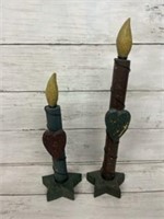 Wood candles