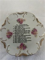 10 commandments plate made in japan 18k