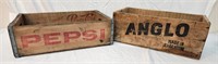 2pc Vntg Pepsi and Anglo Boxes