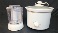 Electric Chopper & Small Slow Cooker