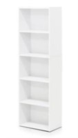 Furinno 11055WH 5-Tier Open Shelf Bookcase White