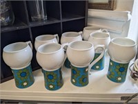 8 vintage coffee cups/ mugs