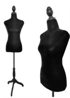 Black Female Dress Form Mannequin Torso Body
