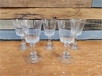 (5) FOSTORIA DOLLY MADISON WATER GOBLETS