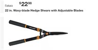 22 In Wavy-blade hedge shears