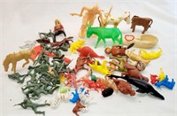 1970s Plastic Toy Junk Drawer - Animals +