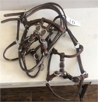 Set of 4 Leather Pony Halters