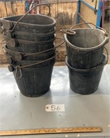 8 Rubber Feed Pails