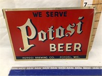 Potosi Beer Aluminum Sign/Decal, 10”x7”