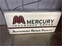 Mercury Insurance Lighted Sign