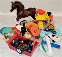 Collectible Junk Drawer Toy Box Lot - 1970s/1980s