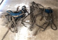 Set of light horse driving harness , no bridles