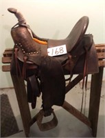 Vintage Western Saddle 14" No Markings