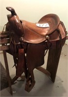 Vintage Western Saddle 14"