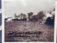 World War II naval ace USS Gambier Bay signed