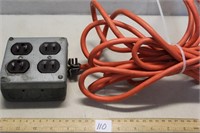28 FOOT EXTENSION CORD WITH ELECTRICAL BOX