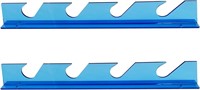 Acrylic fishing rod wall rack 2-piece - BLUE