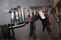 (19) Assorted Spring Clamps